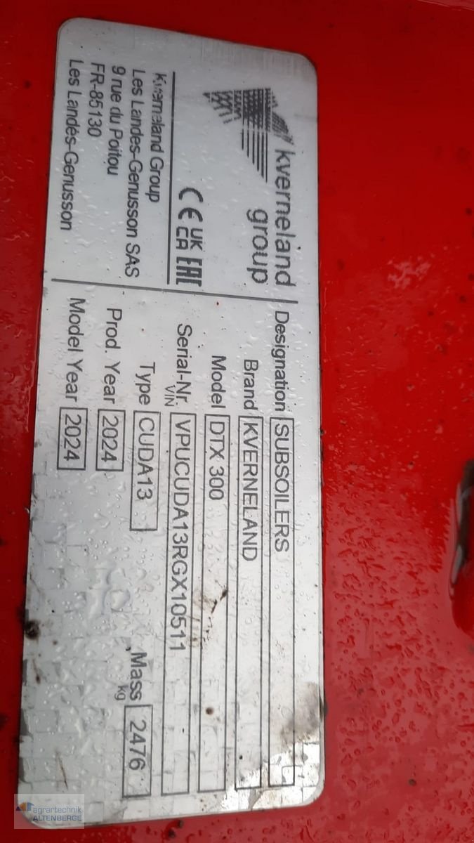 Grubber typu Kverneland DTX 300 mit DD600, Vorführmaschine v Altenberge (Obrázek 8)