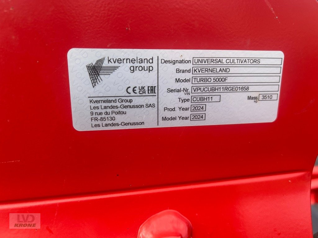 Grubber del tipo Kverneland Turbo 5000F, Gebrauchtmaschine In Barsinghausen OT Groß Munzel (Immagine 7)