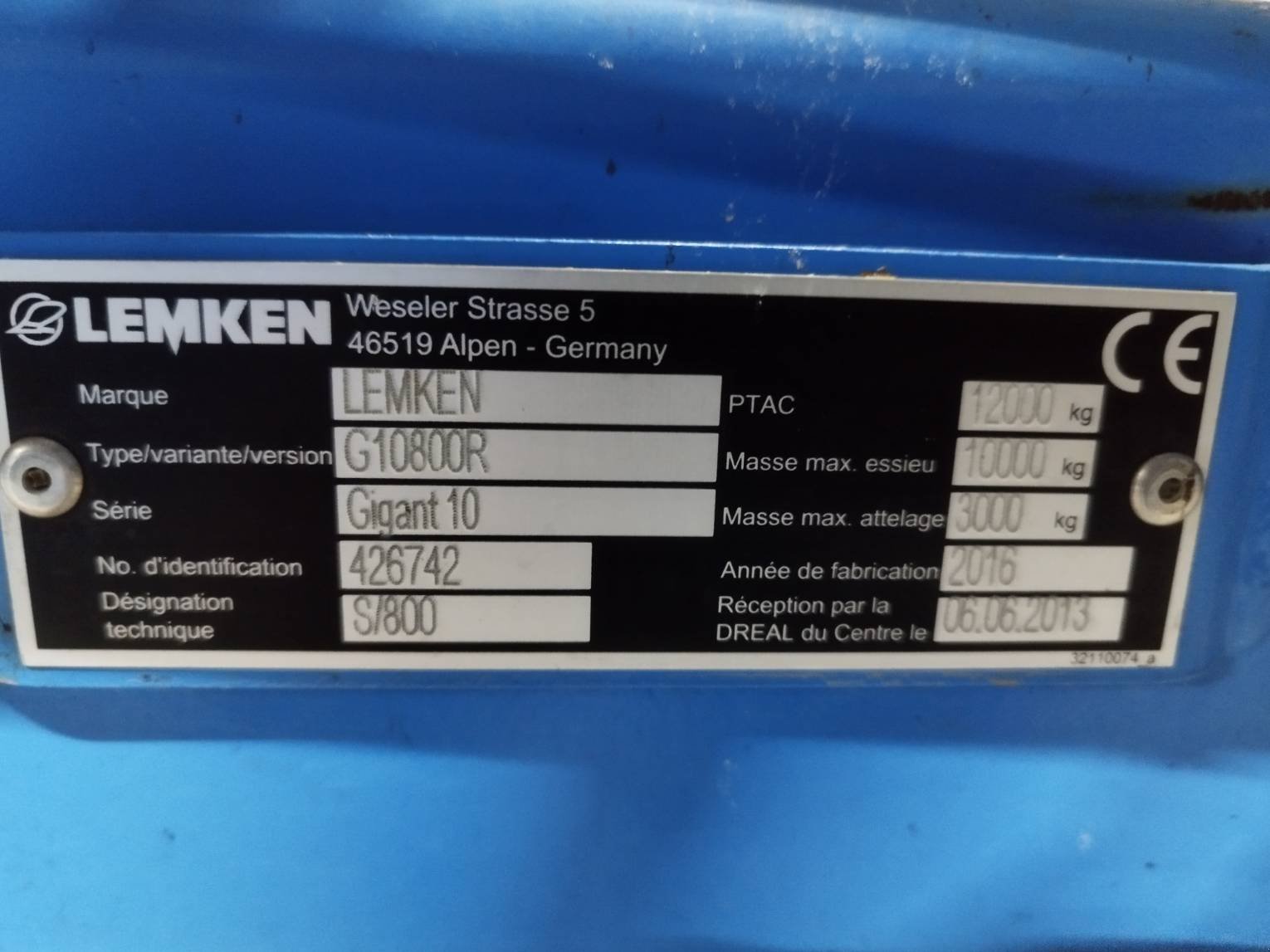 Grubber typu Lemken GIGANT 10/800 RUBIN, Gebrauchtmaschine w Le Horps (Zdjęcie 9)