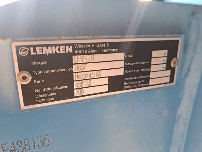 Grubber typu Lemken HELIODOR 9/700KA, Gebrauchtmaschine v PITHIVIERS Cedex (Obrázek 5)