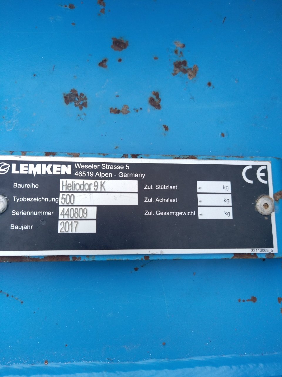 Grubber typu Lemken Heliodor 9, Gebrauchtmaschine w Lérouville (Zdjęcie 8)