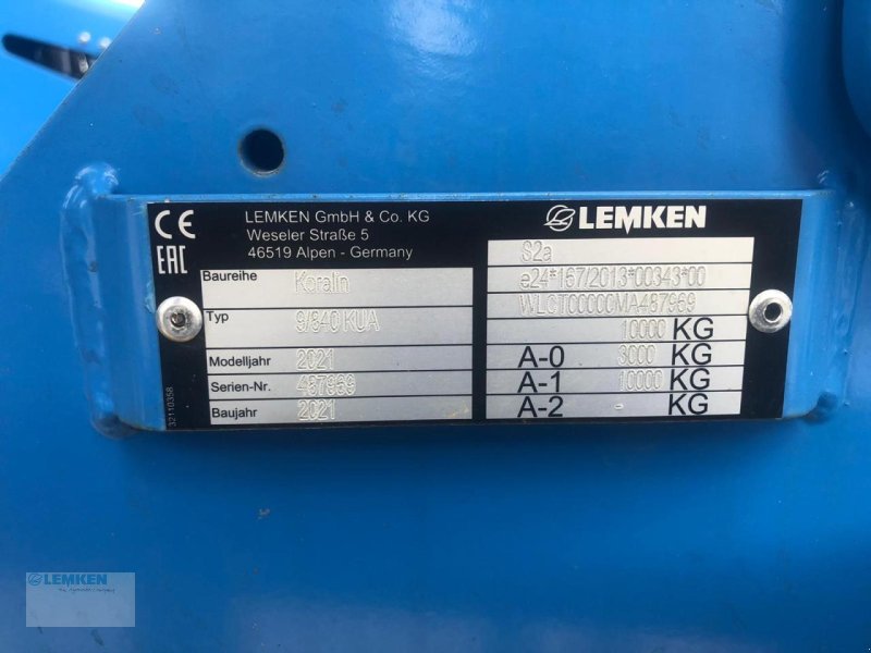 Grubber typu Lemken Hybrid cultivator Koralin 9/840 KUA, Gebrauchtmaschine w Freienwill (Zdjęcie 1)