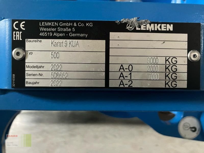 Grubber типа Lemken KARAT 9/500 KUA, Gebrauchtmaschine в Vohburg (Фотография 15)