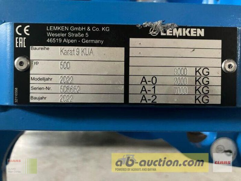 Grubber a típus Lemken KARAT 9/500 KUA, Gebrauchtmaschine ekkor: Wassertrüdingen (Kép 16)