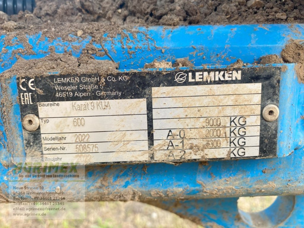 Grubber типа Lemken Karat 9/600, Gebrauchtmaschine в Weißenschirmbach (Фотография 6)
