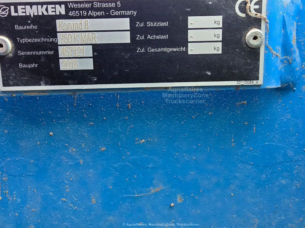 Grubber des Typs Lemken Korund 8  750 K, Gebrauchtmaschine in azerailles (Bild 10)