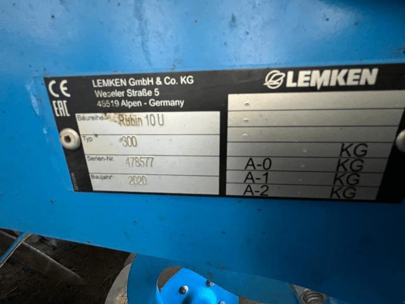 Grubber typu Lemken RUBIN 9/300 U, Gebrauchtmaschine v LE PONT CHRETIEN (Obrázek 4)