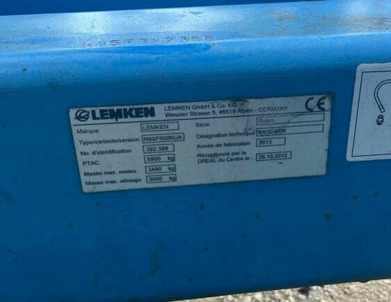 Grubber des Typs Lemken RUBIN 9/600 KUA, Gebrauchtmaschine in VAROIS & CHAIGNOT (Bild 7)