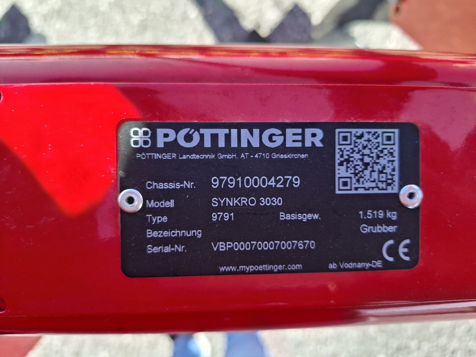 Grubber Türe ait Pöttinger Synkro 3030, Neumaschine içinde Geinberg (resim 9)