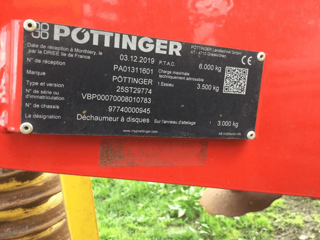 Grubber des Typs Pöttinger Terradisc 4001 T, Gebrauchtmaschine in azerailles (Bild 5)