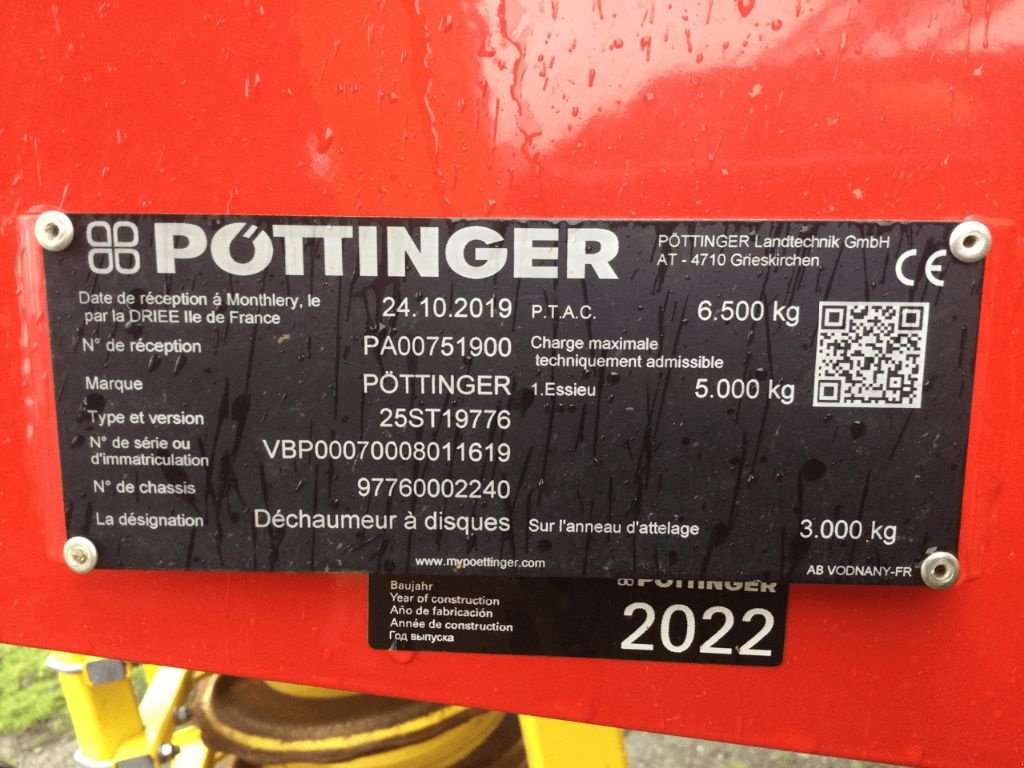Grubber des Typs Pöttinger Terradisc 6001T, Gebrauchtmaschine in Vogelsheim (Bild 5)