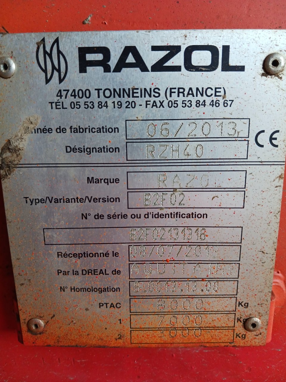 Grubber des Typs Razol RZH40, Gebrauchtmaschine in SAINT JAMES (Bild 4)