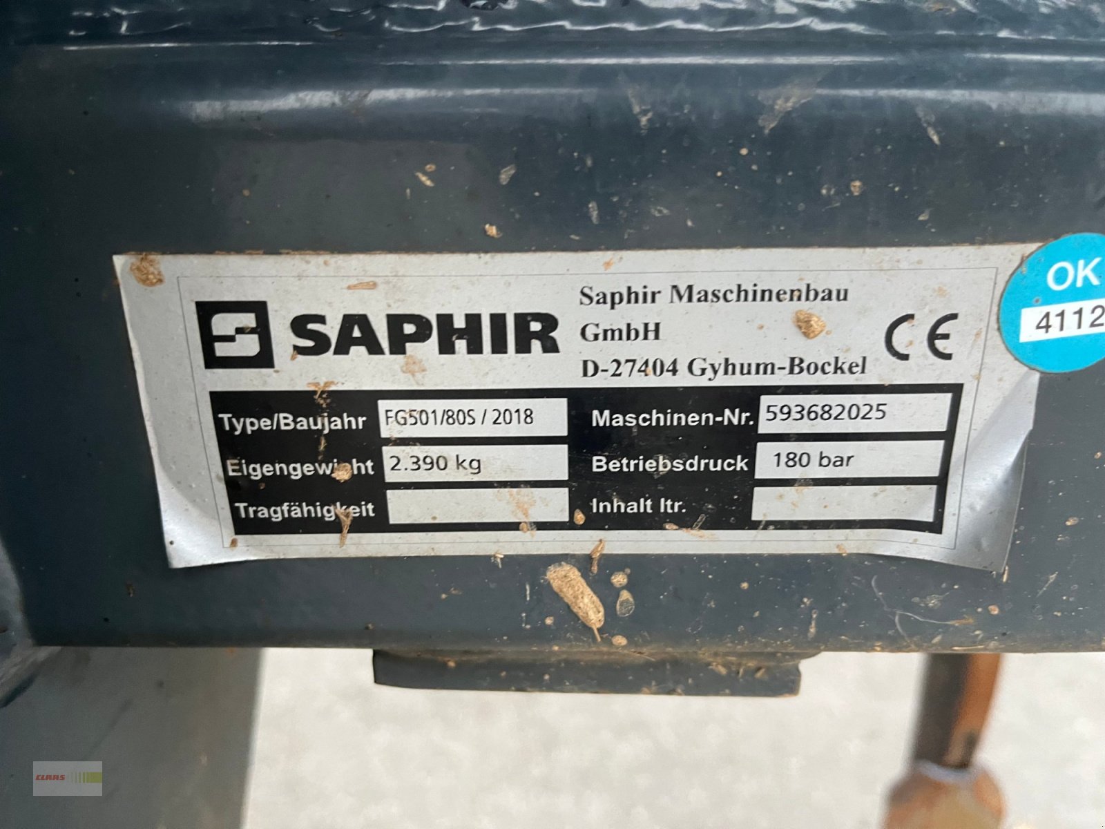 Grubber типа Saphir FG 501, Gebrauchtmaschine в Langenau (Фотография 4)