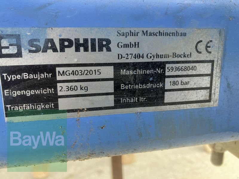 Grubber типа Saphir MG 403, Gebrauchtmaschine в Mühlhausen (Фотография 17)