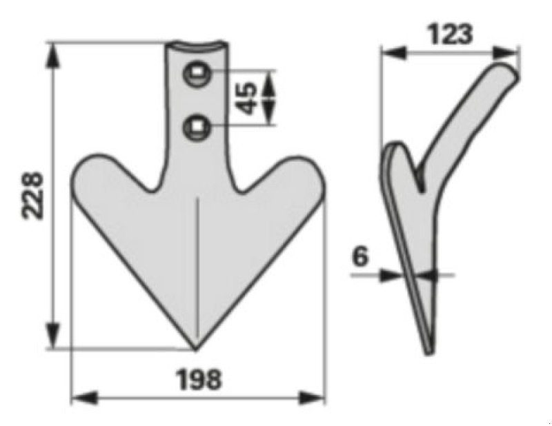 Grubber του τύπου Sonstige Gänsefußschare 200mm, Neumaschine σε Starrein (Φωτογραφία 4)