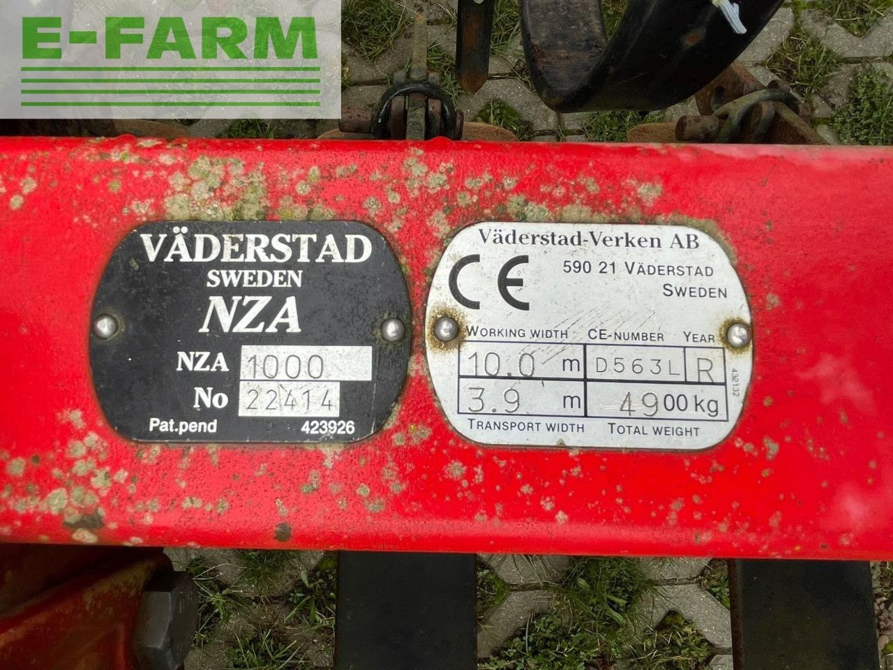 Grubber typu Väderstad NZ Agresive 1000, Gebrauchtmaschine v Hamburg (Obrázek 9)