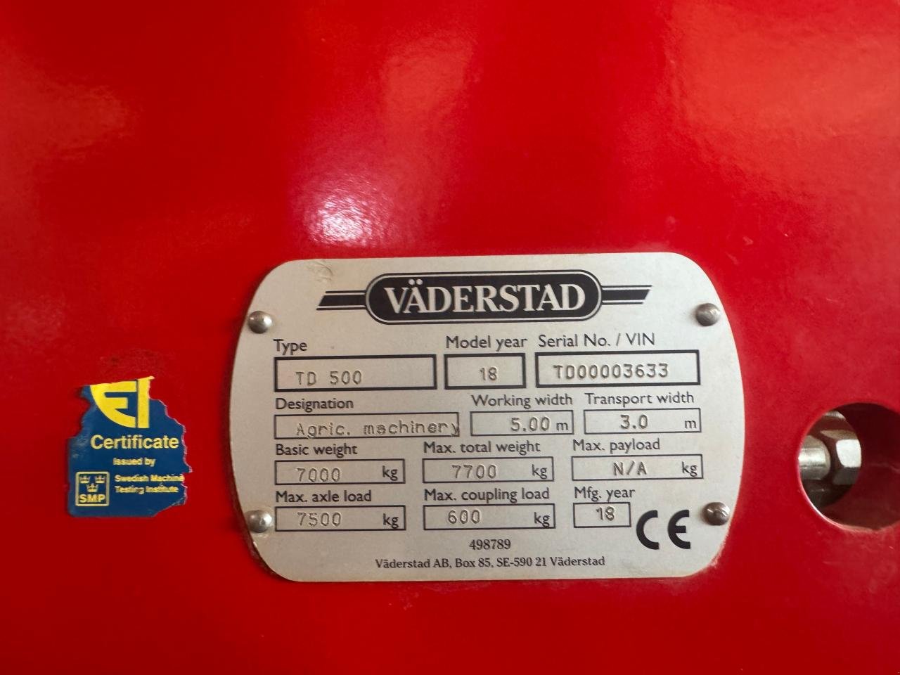 Grubber typu Väderstad Topdown 500, Gebrauchtmaschine v Könnern (Obrázek 3)