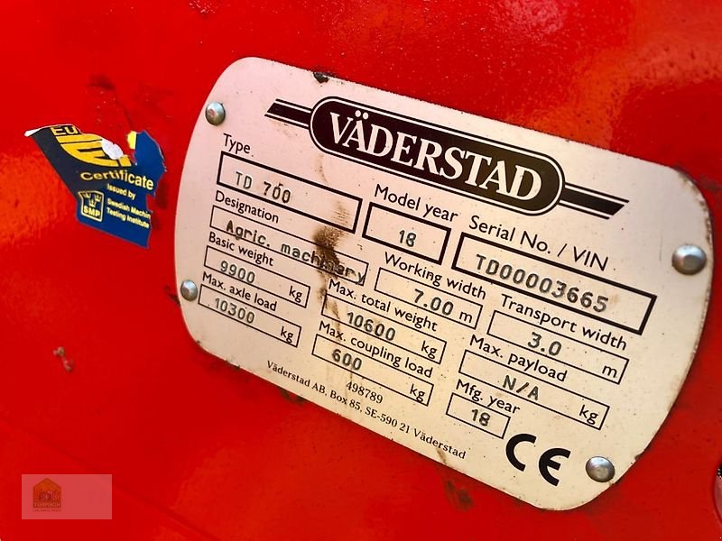 Grubber typu Väderstad TopDown TD 700, Gebrauchtmaschine w Salsitz (Zdjęcie 13)