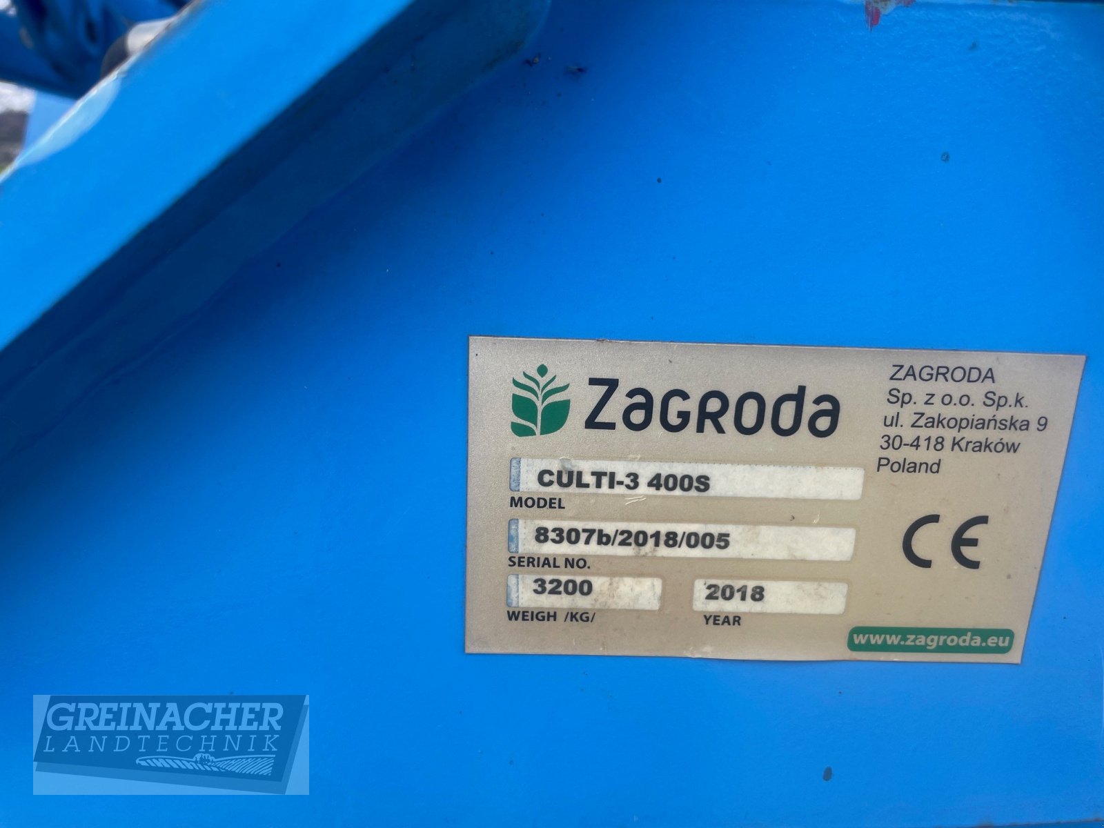 Grubber tip ZAGRODA Culti 3-400S, Gebrauchtmaschine in Pfullendorf (Poză 3)