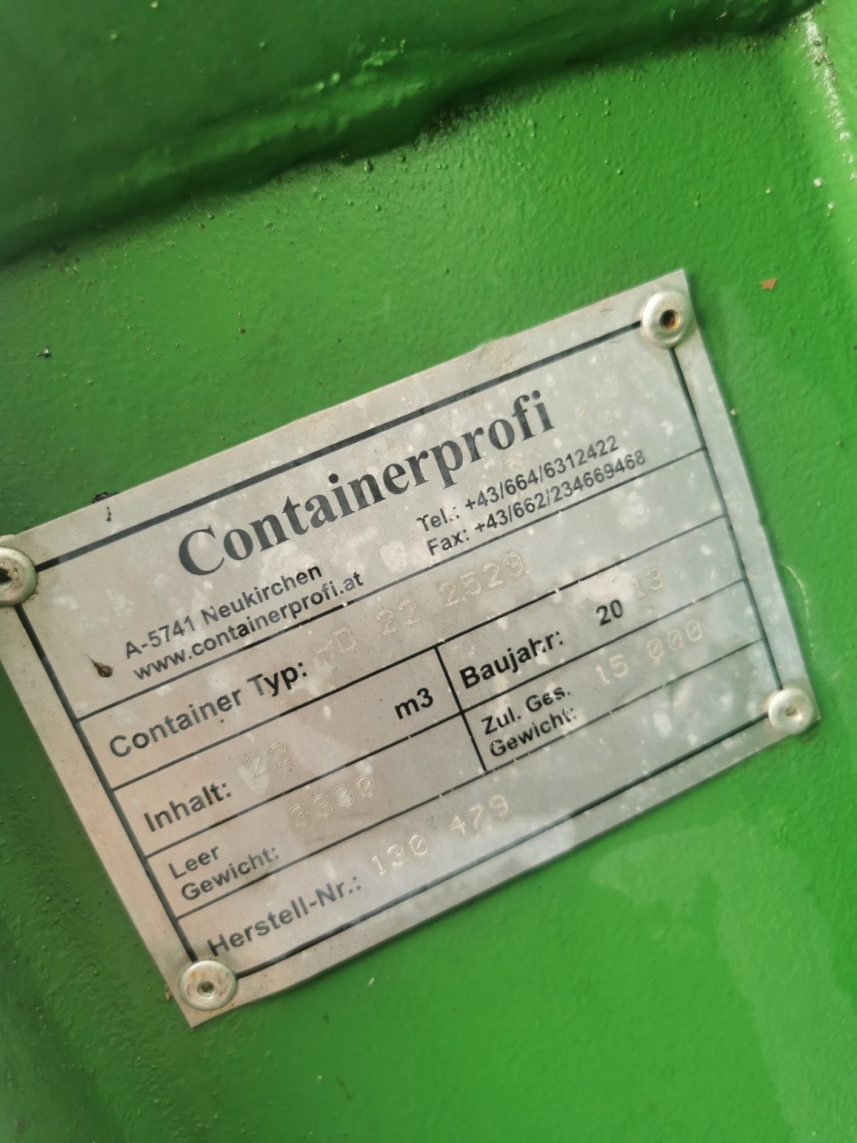 Güllecontainer des Typs Containerprofi 22, Gebrauchtmaschine in Rehau (Bild 3)