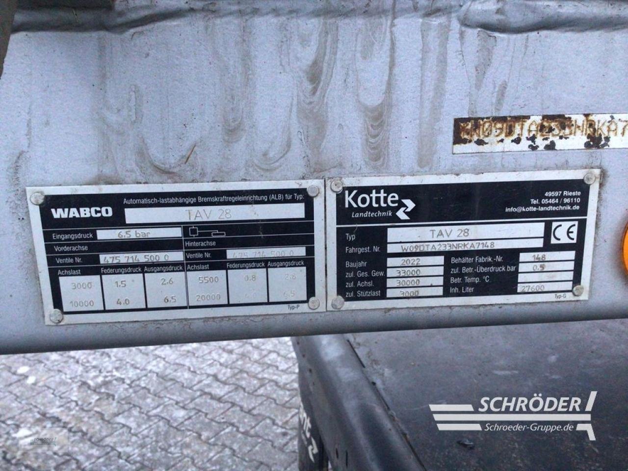 Güllecontainer a típus Kotte TAV 28, Gebrauchtmaschine ekkor: Jerichow - Kleinmangelsdorf (Kép 17)