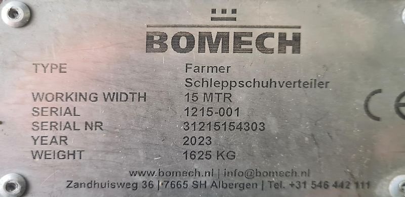 Gülleeinarbeitungstechnik typu Bomech Farmer 15, Gebrauchtmaschine v Fürstenstein (Obrázek 3)