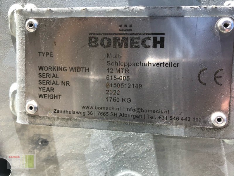 Gülleeinarbeitungstechnik des Typs Bomech Multi 12, Neumaschine in Risum-Lindholm (Bild 5)
