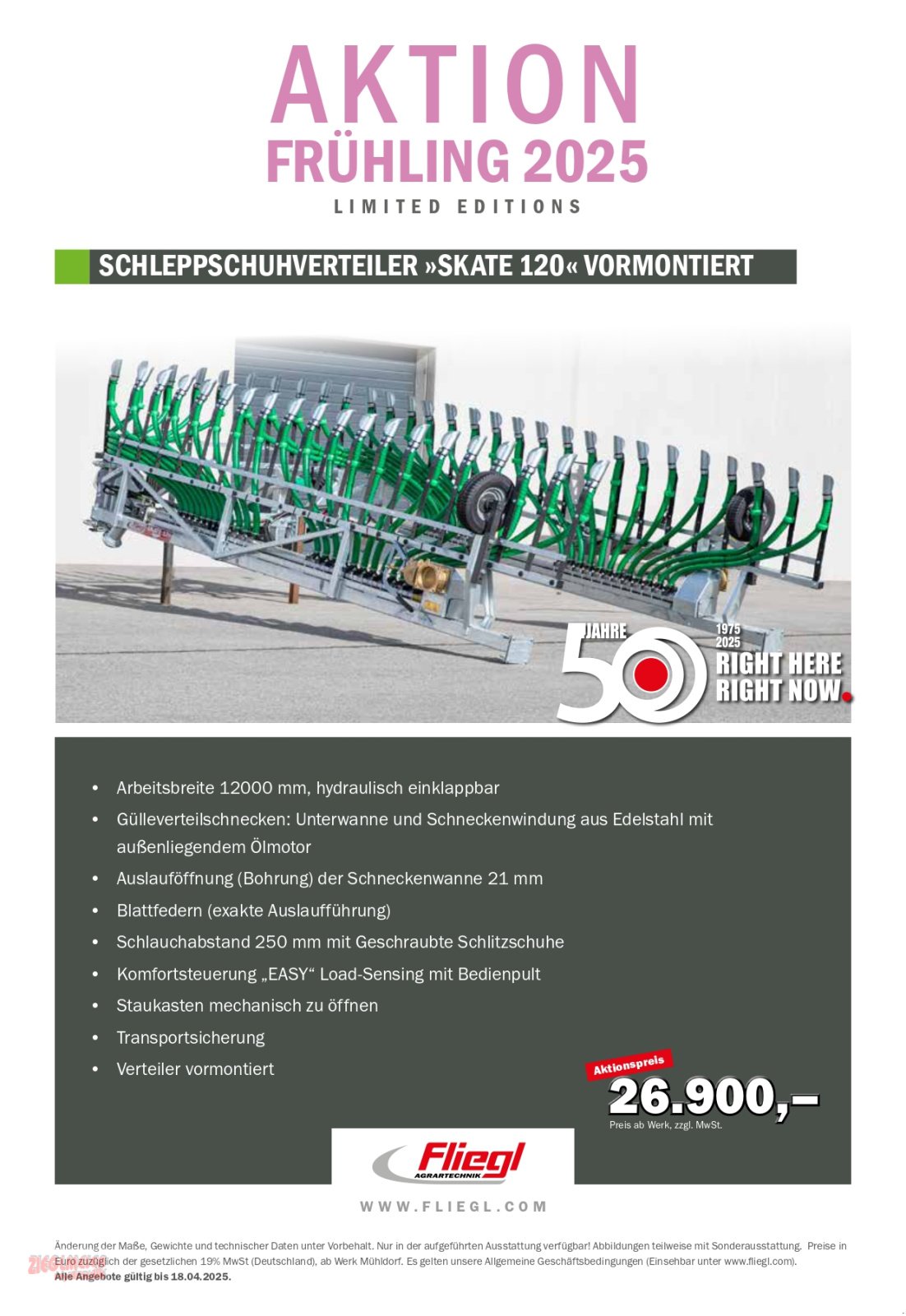 Gülleeinarbeitungstechnik des Typs Fliegl Skate 120, Neumaschine in Rottenburg a.d. Laaber (Bild 1)