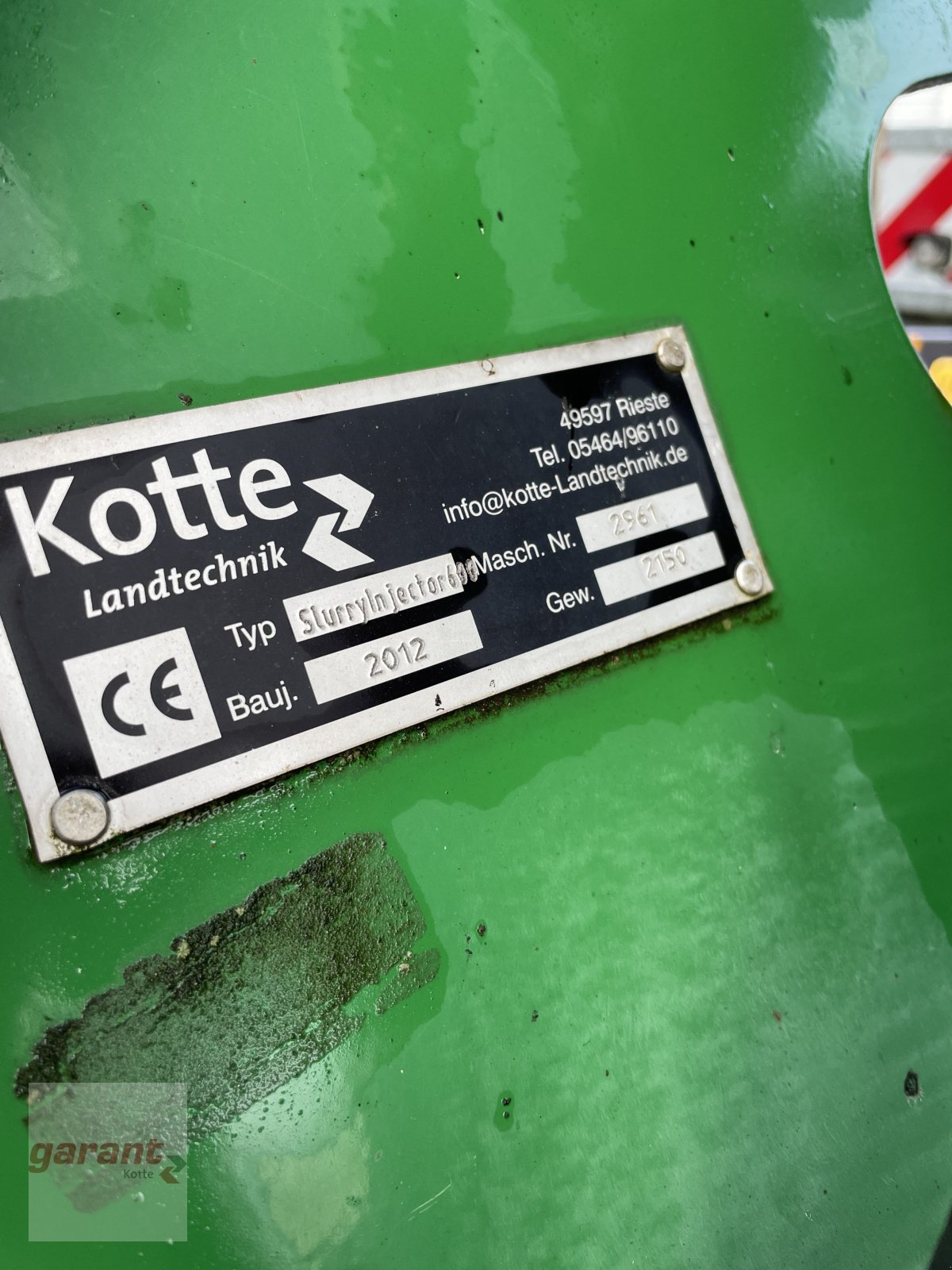 Gülleeinarbeitungstechnik des Typs Garant Kotte Slurry Injector 600, Gebrauchtmaschine in Rieste (Bild 4)