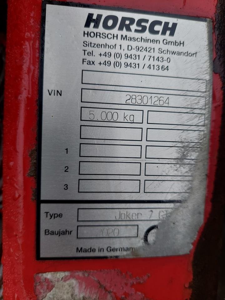 Gülleeinarbeitungstechnik Türe ait Horsch Joker 7 CT med Harsø-fordeler, Gebrauchtmaschine içinde Hammel (resim 16)
