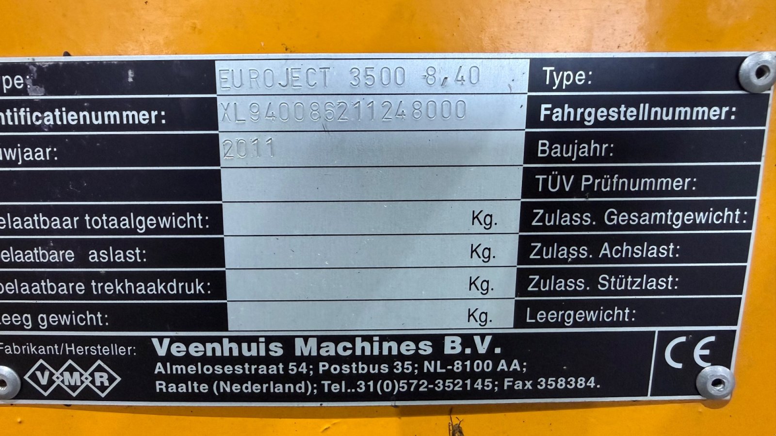 Gülleeinarbeitungstechnik typu Veenhuis Euroject 3500, Gebrauchtmaschine v Bruckmühl (Obrázek 5)