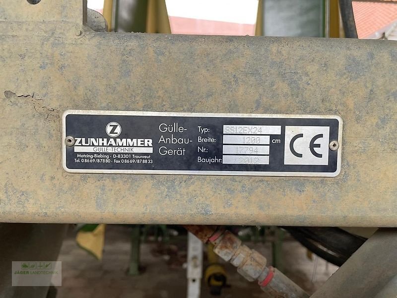 Gülleeinarbeitungstechnik of the type Zunhammer Schleppschlauchverteiler / 12 m / SS12EX24, Gebrauchtmaschine in Gerstetten (Picture 5)