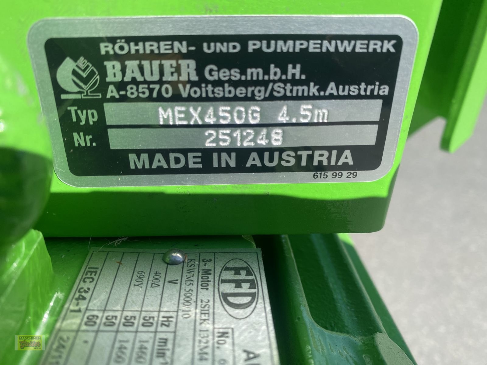Güllemixer des Typs Bauer MEX 450 G ELEKTROMIXER 7,5kW, 4,5m NEU, Neumaschine in Kötschach (Bild 13)