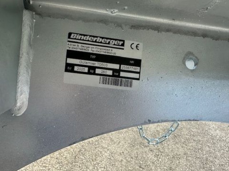 Güllemixer Türe ait Binderberger Güllemixer T503 5m mit hydr. Einschwenkhilfe, Neumaschine içinde Tamsweg (resim 13)