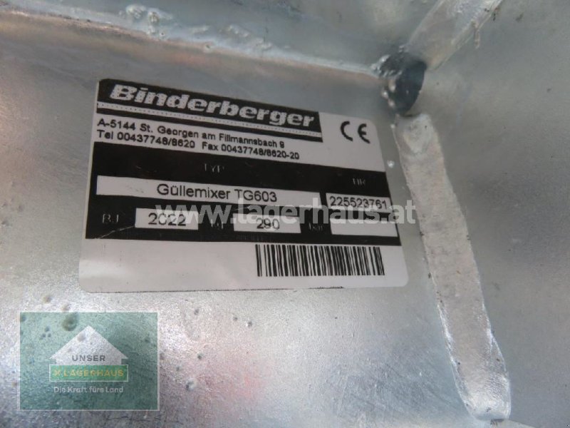 Güllemixer a típus Binderberger T603 MIXER, Gebrauchtmaschine ekkor: Hofkirchen (Kép 1)