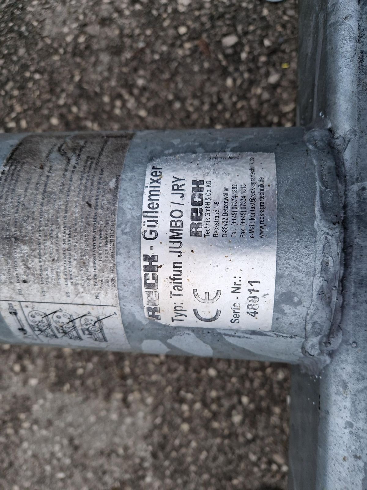 Güllemixer of the type Reck Tajfun Jumbo 7,3m, Gebrauchtmaschine in Grünbach (Picture 7)