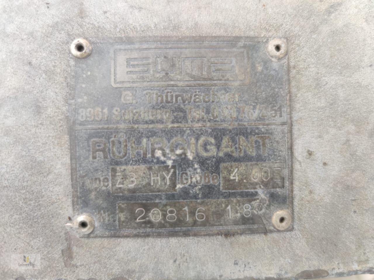 Güllemixer του τύπου SUMA Rührgigant Z3 HY, Gebrauchtmaschine σε Neuhof - Dorfborn (Φωτογραφία 12)