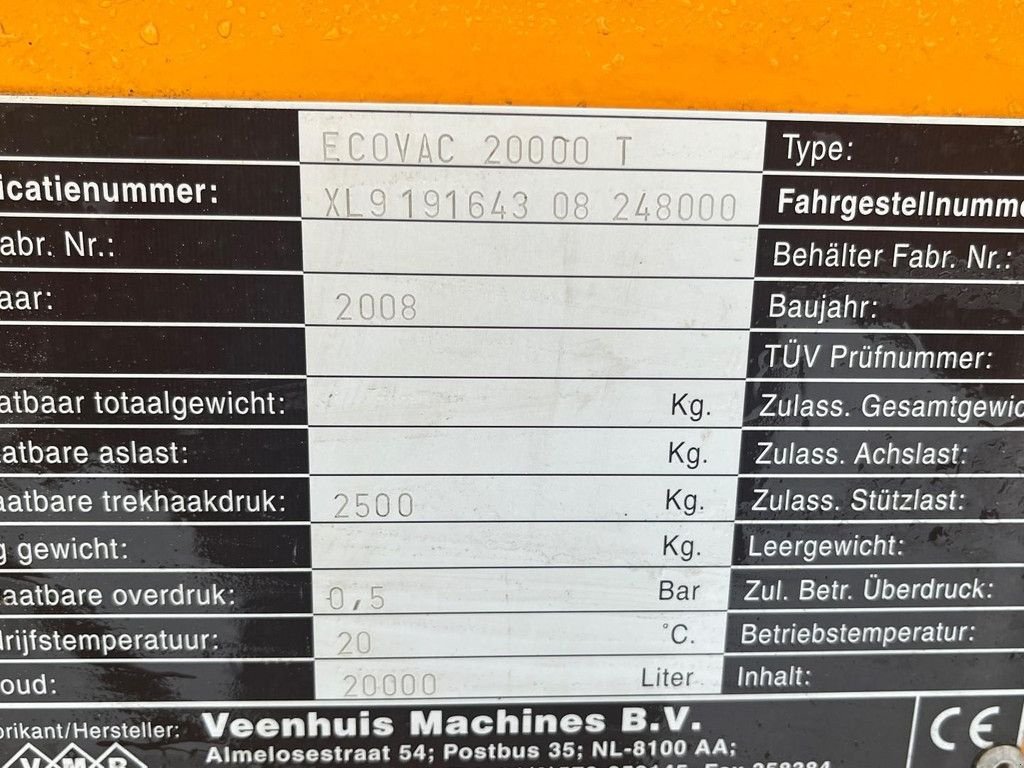 Güllemixer des Typs Veenhuis ECO VAC 20000 T, Gebrauchtmaschine in Hapert (Bild 11)