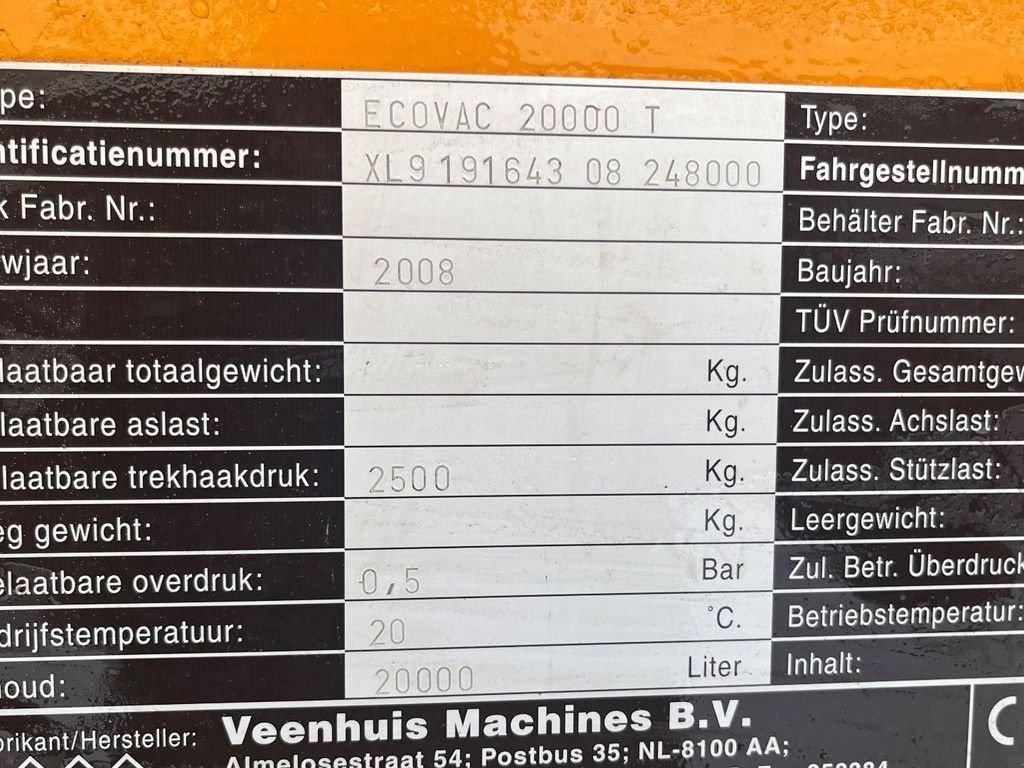 Güllemixer des Typs Veenhuis ECO VAC 20000 T, Gebrauchtmaschine in Hapert (Bild 10)