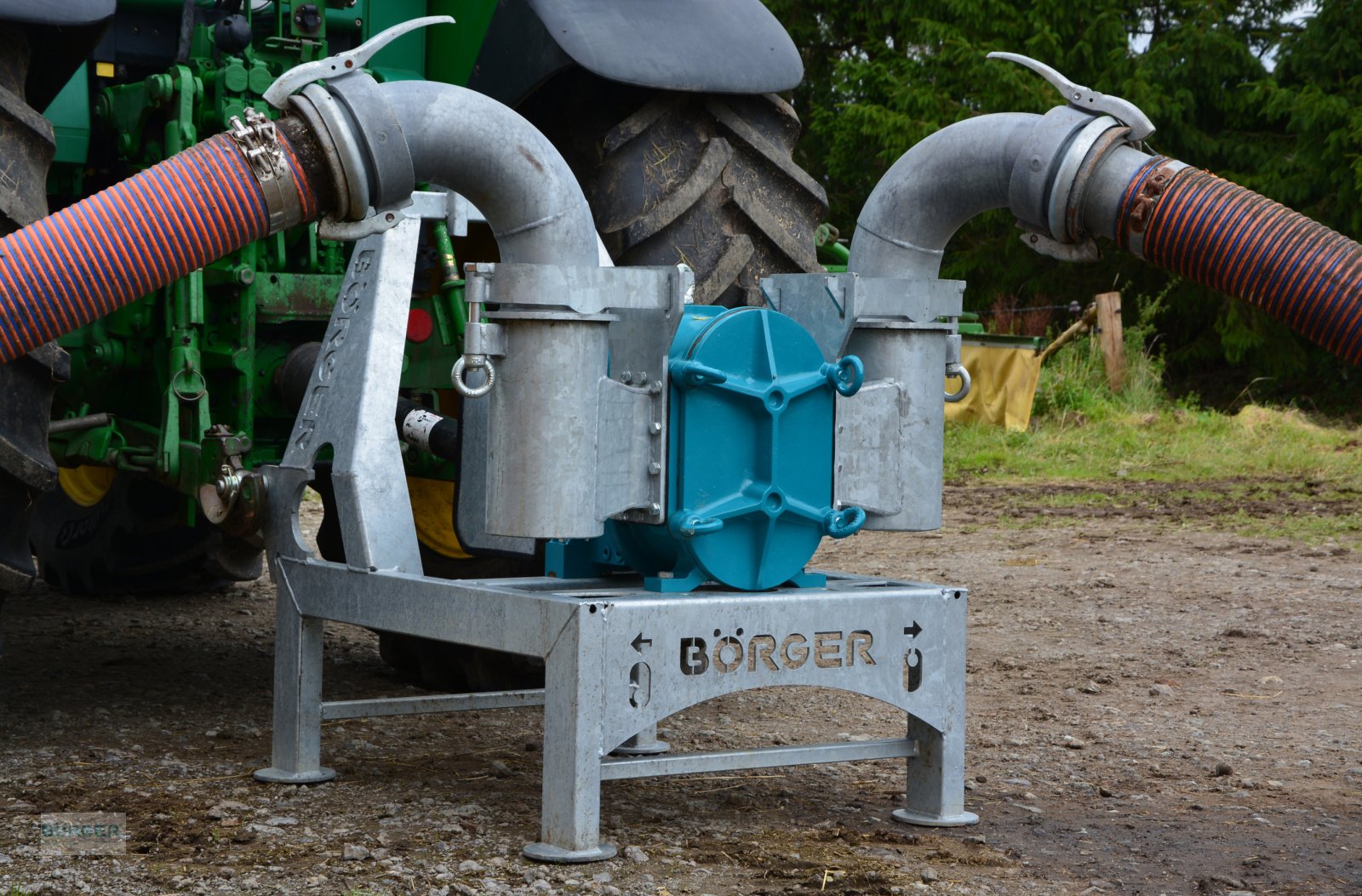 Güllepumpe des Typs Börger Drehkolbenpumpe CL 520, FL 518, FL 1036 auf Dreipunktbock, Neumaschine in Borken-Weseke (Bild 2)