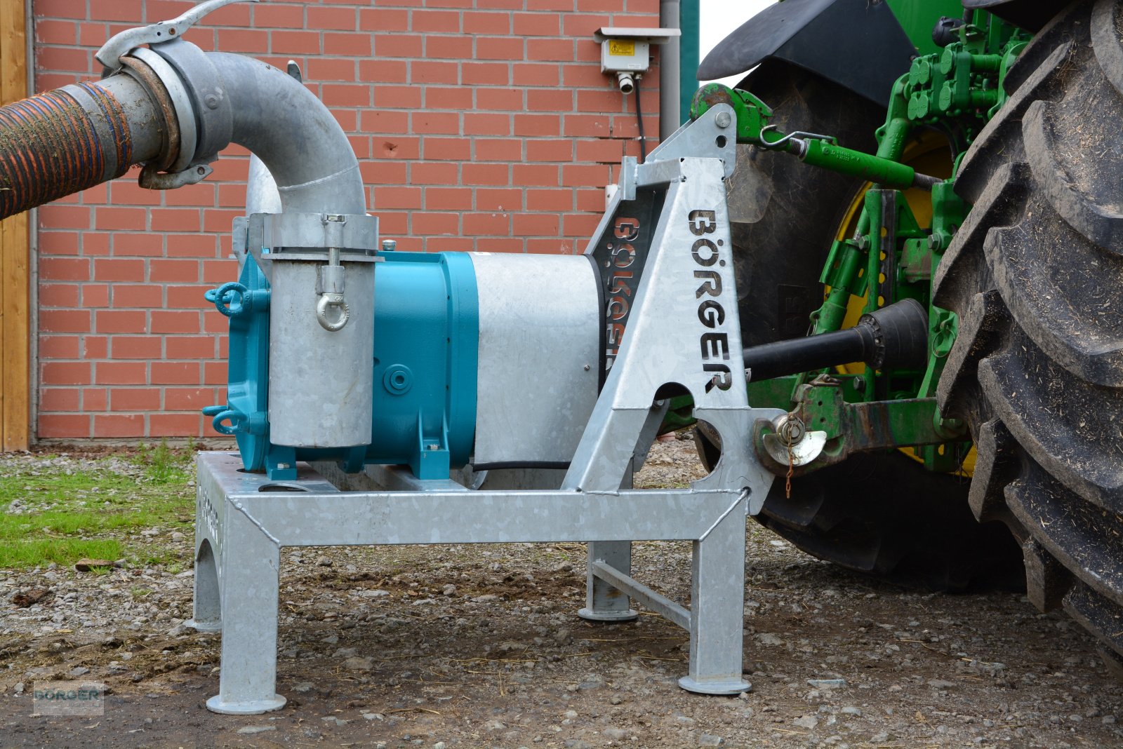 Güllepumpe des Typs Börger Drehkolbenpumpe CL 520, FL 518, FL 1036 auf Dreipunktbock, Neumaschine in Borken-Weseke (Bild 3)