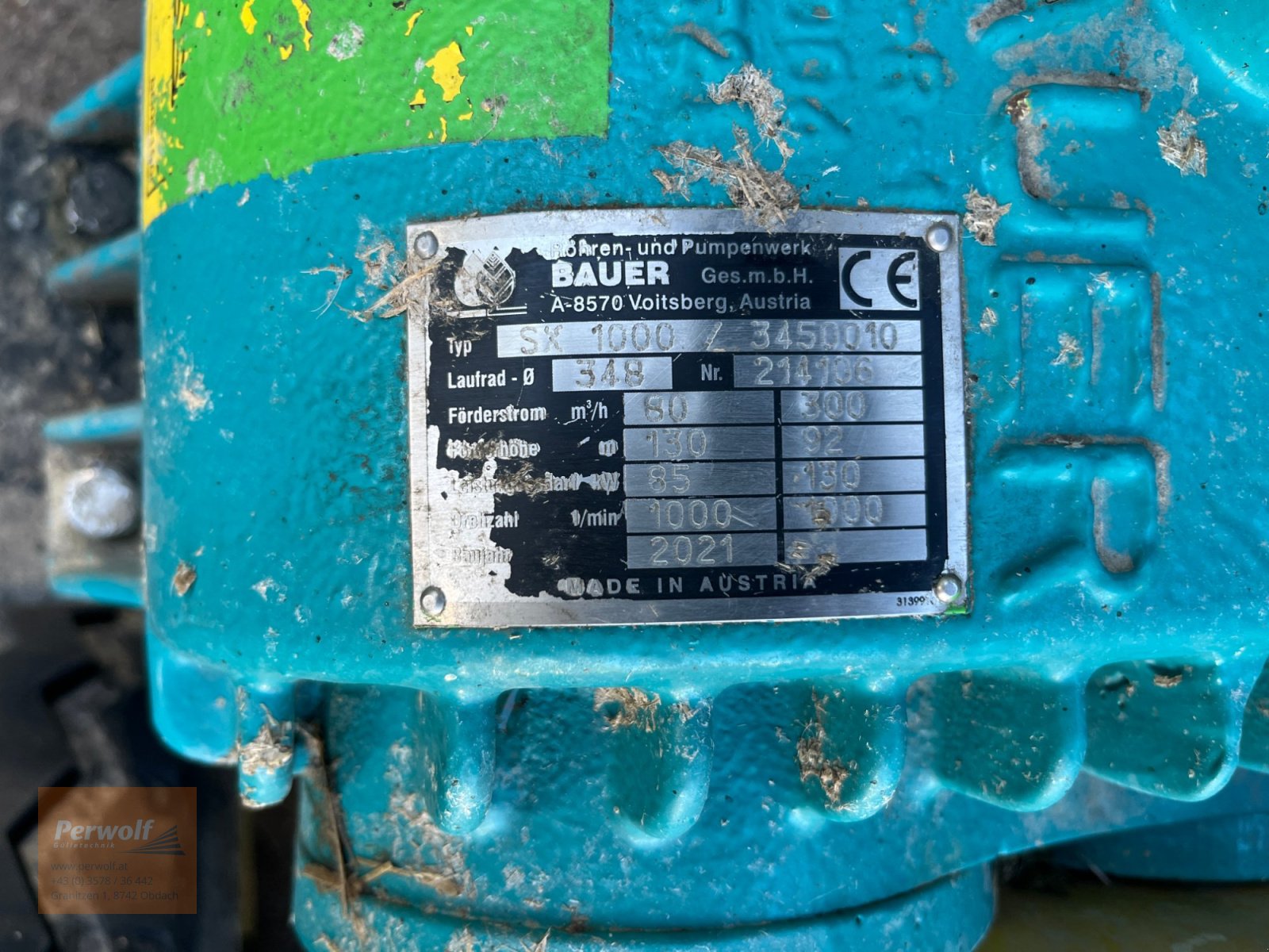 Güllepumpe des Typs Perwolf Pumpenanhänger für Gülleverschlauchung, Gebrauchtmaschine in Obdach (Bild 3)