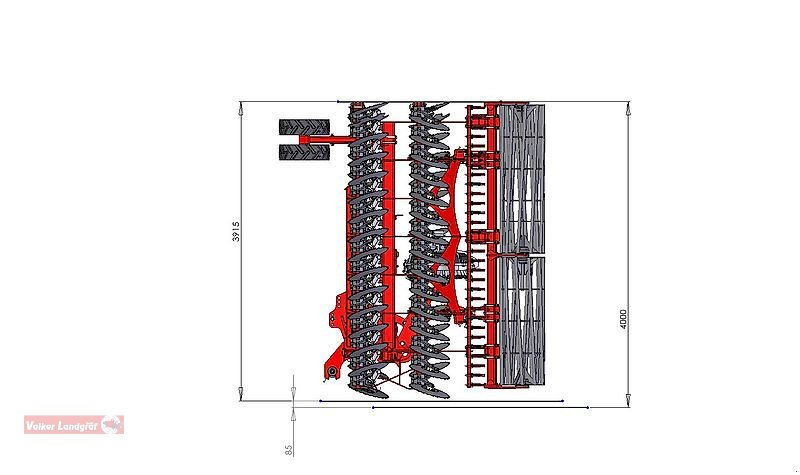 Güllescheibenegge of the type Unia Ares XLA H6 Güllescheibenegge 6m Vogelsang EasyCut 24 Verteiler, Neumaschine in Ostheim/Rhön (Picture 18)