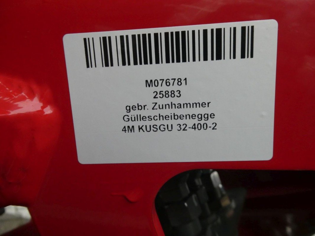 Güllescheibenegge του τύπου Zunhammer KUSGU 32 400 2, Gebrauchtmaschine σε Lauterberg/Barbis (Φωτογραφία 21)