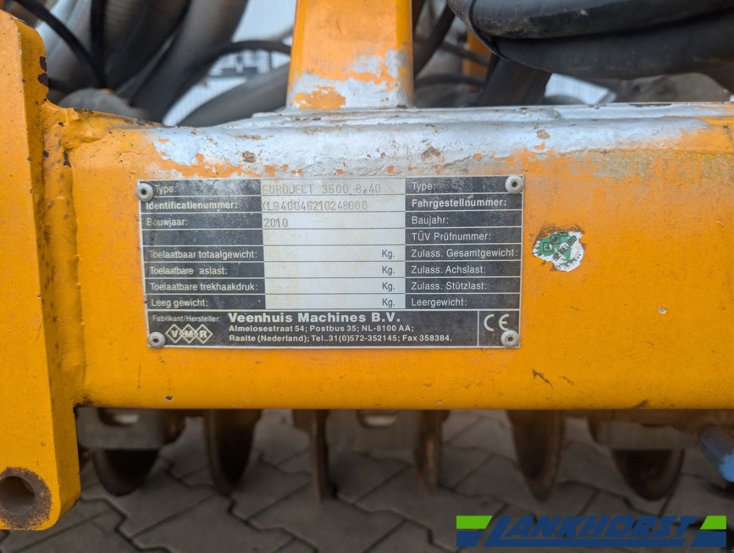 Gülleschlitzgerät des Typs Veenhuis EUROJECT 3500, Gebrauchtmaschine in Südlohn (Bild 22)