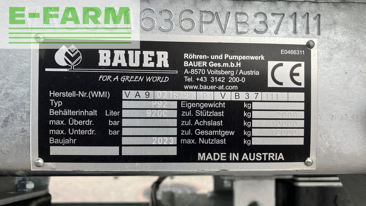 Gülleselbstfahrer a típus Bauer P 92, Gebrauchtmaschine ekkor: REDLHAM (Kép 8)