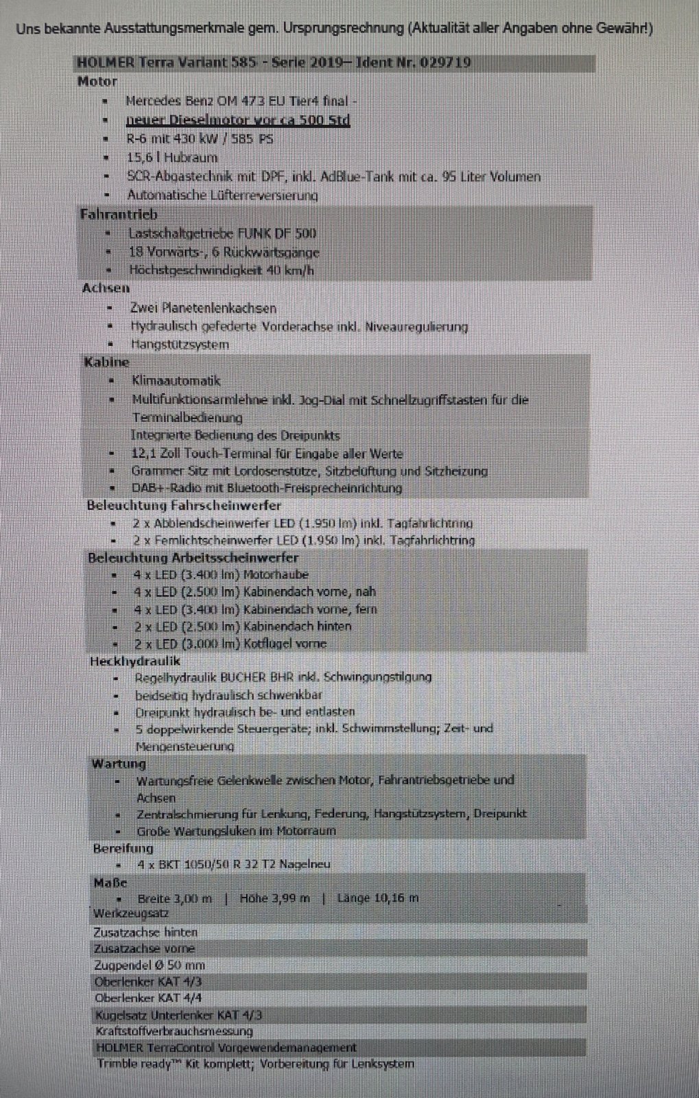 Gülleselbstfahrer tipa Holmer Terra Variant 585 zzg. Anbaugeräte, Gebrauchtmaschine u Wuppertal (Slika 12)