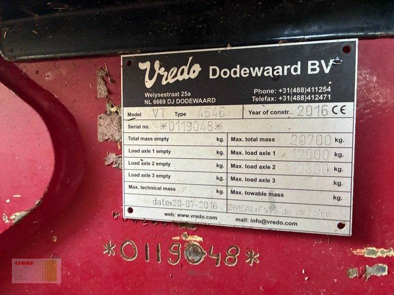 Gülleselbstfahrer typu Vredo VT4546, Gebrauchtmaschine v Sörup (Obrázek 23)