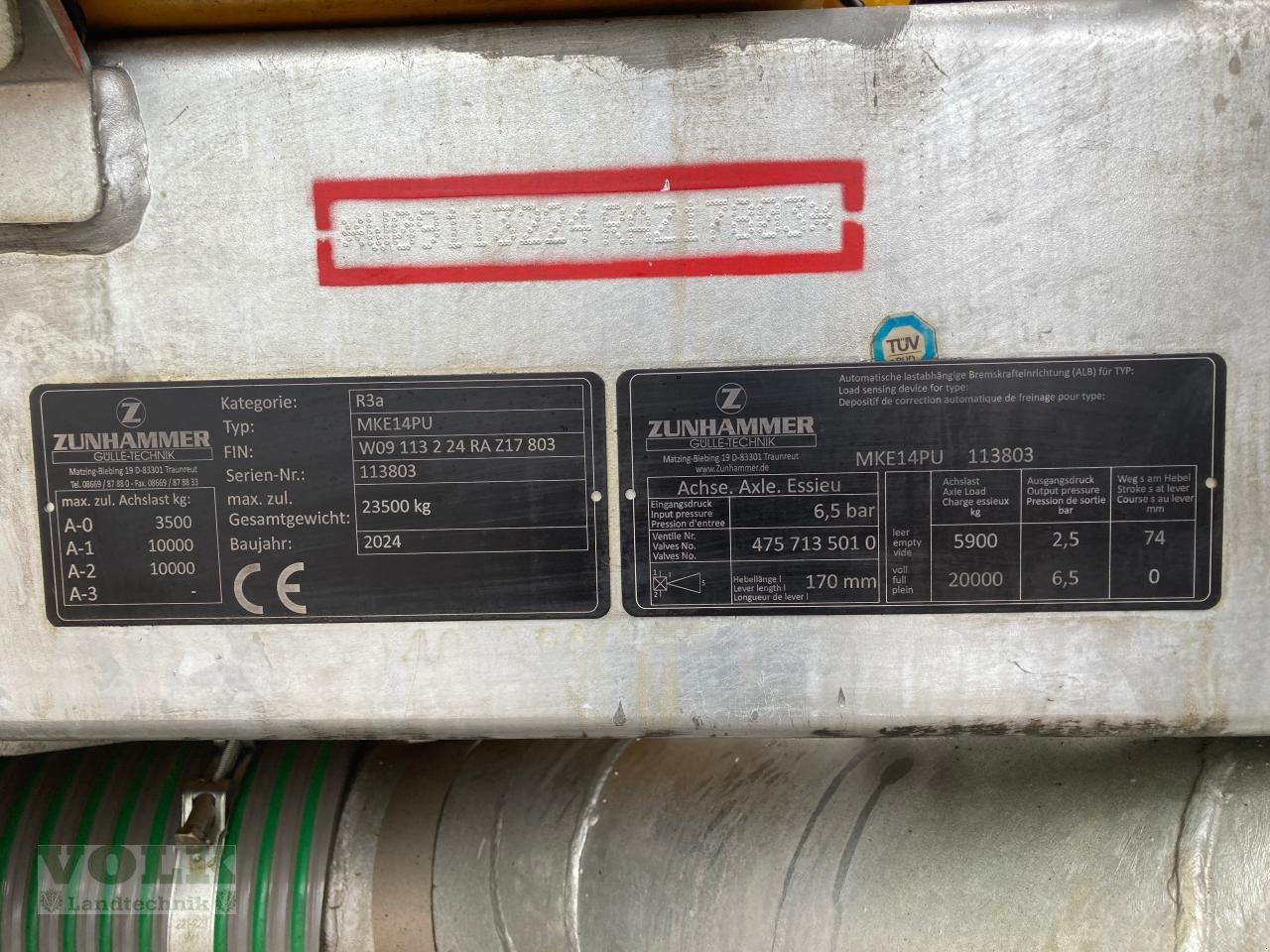 Gülleselbstfahrer typu Zunhammer MKE14PU ECO, Neumaschine v Friedberg-Derching (Obrázek 8)