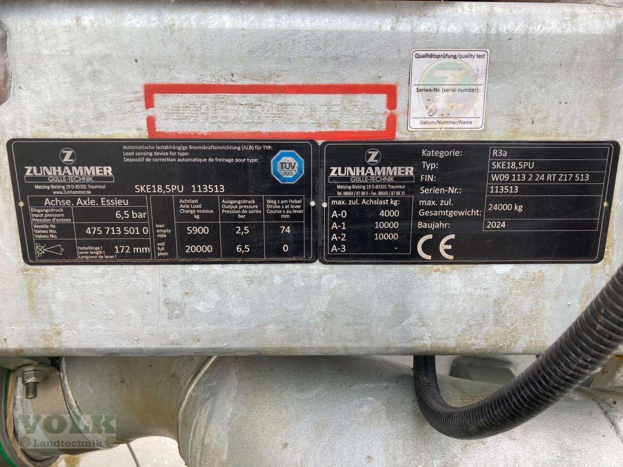 Gülleselbstfahrer of the type Zunhammer SKE18,5PU Tandem ECO, Neumaschine in Friedberg-Derching (Picture 12)